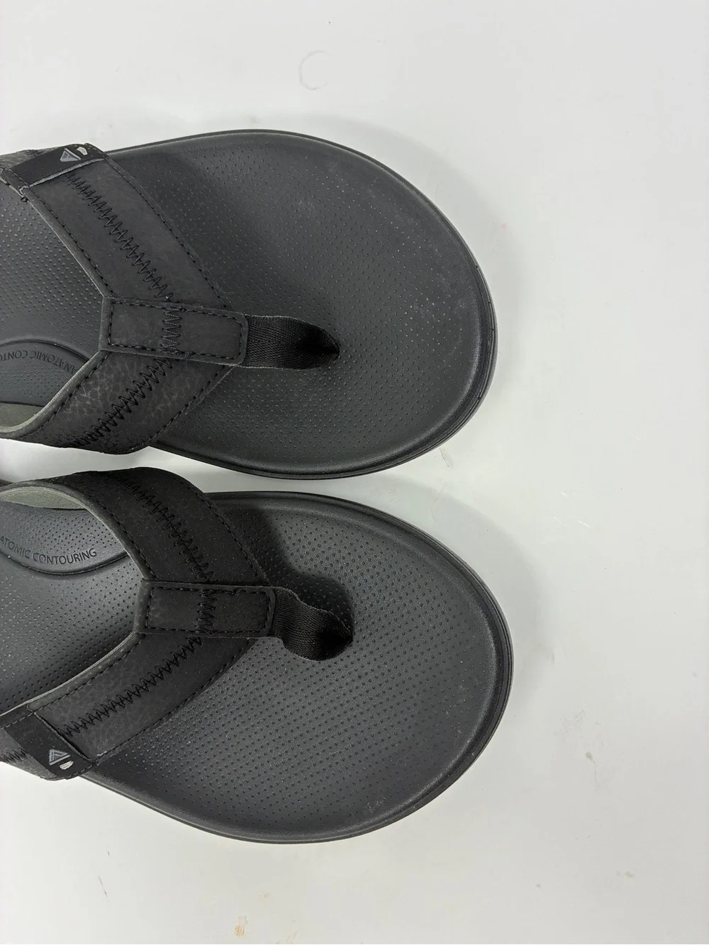 Reef Men's Black Flip Flop Sandals Comfortable Supportive Arch 9